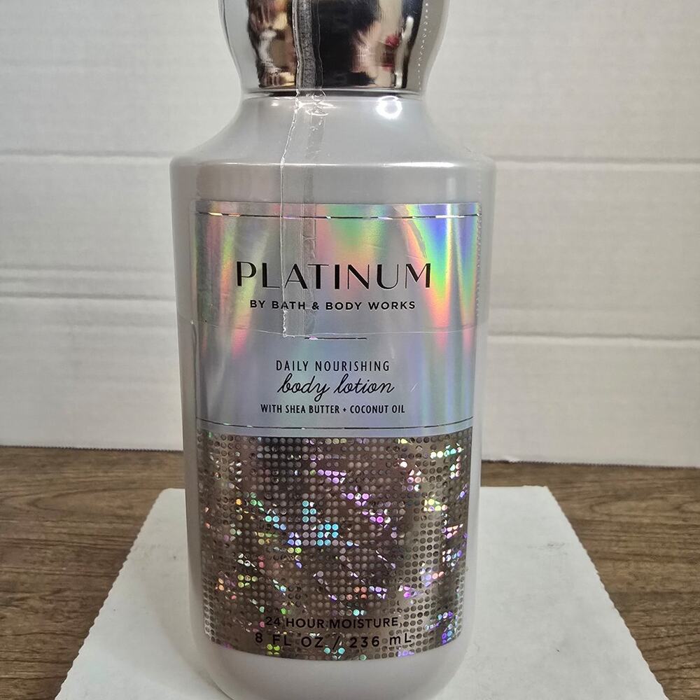 Bath & Body Works Platinum Daily Nourishing Body Lotion.  Sealed New